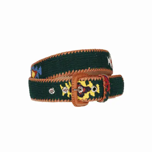 Cinturón Naif verde botella