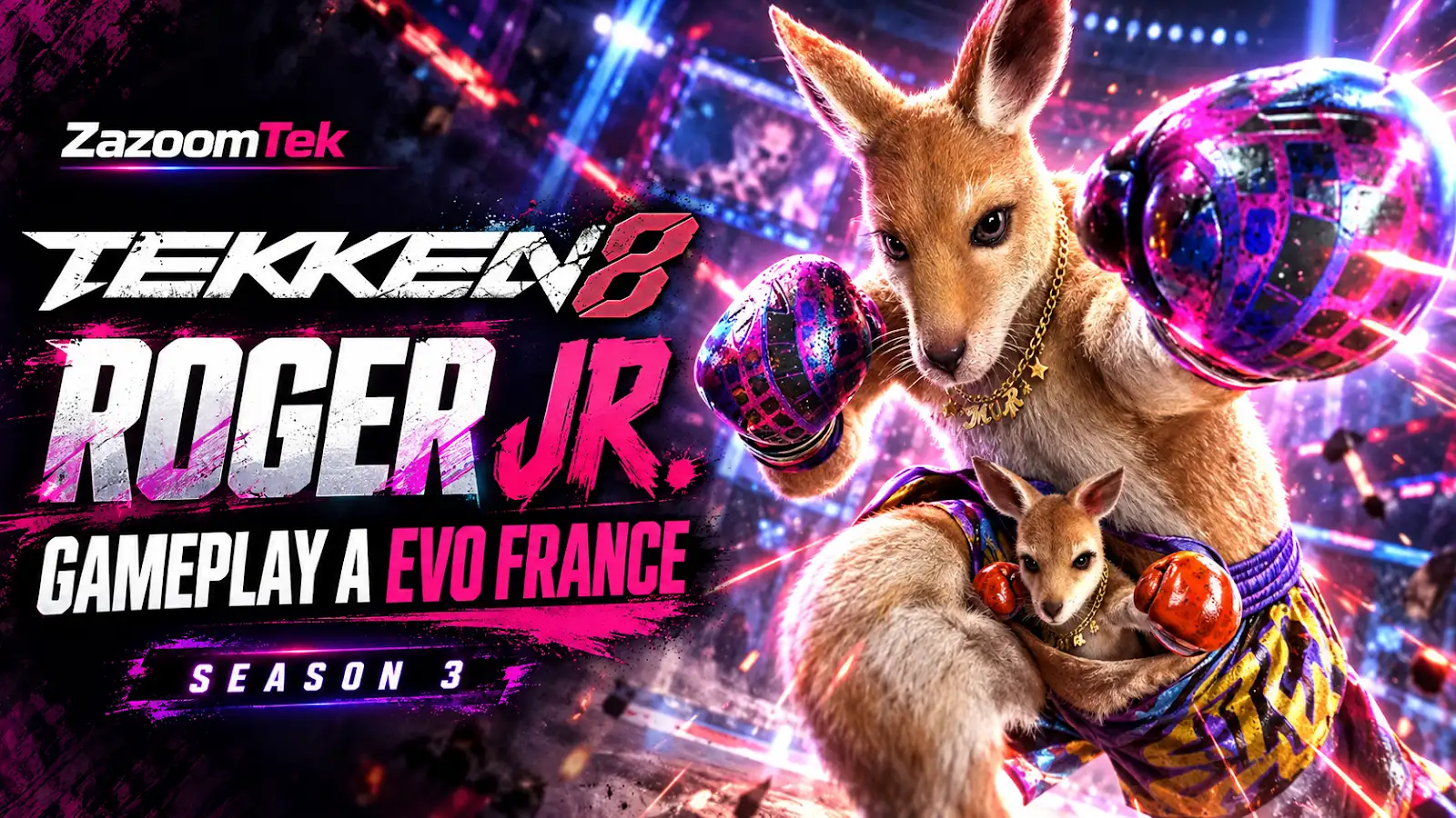News: TEKKEN 8, Roger Jr. mostrato a EVO France: gameplay, storia e date di uscita