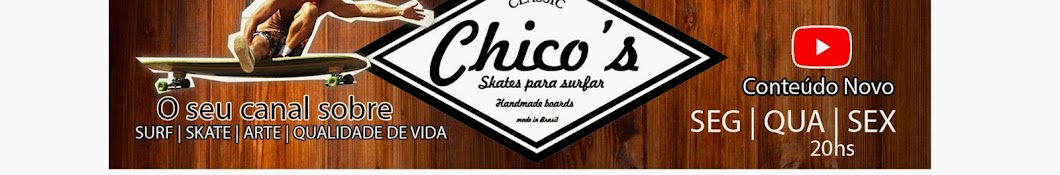 Chico Skates para surfar यूट्यूब चैनल अवतार