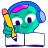 person-turquoise-writing-headphones