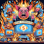 crying scammer swine logo