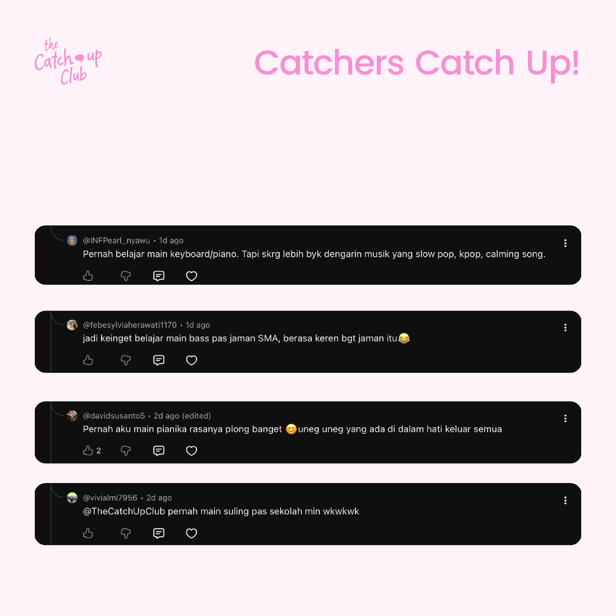 Post from The Catch Up Club