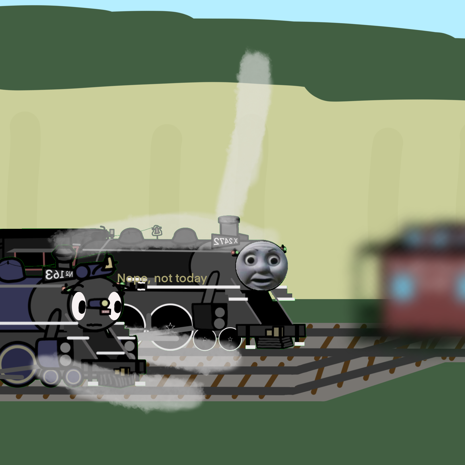 Post from North & South Line R. R.