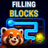 Filling blocks icon