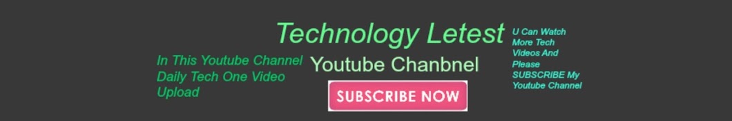 Technology letest Avatar de chaîne YouTube