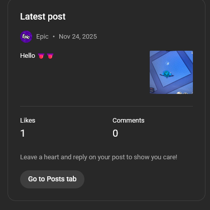 Post from Epic