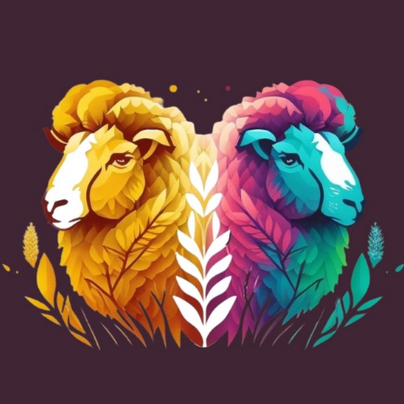 Two Sheep One Wheat