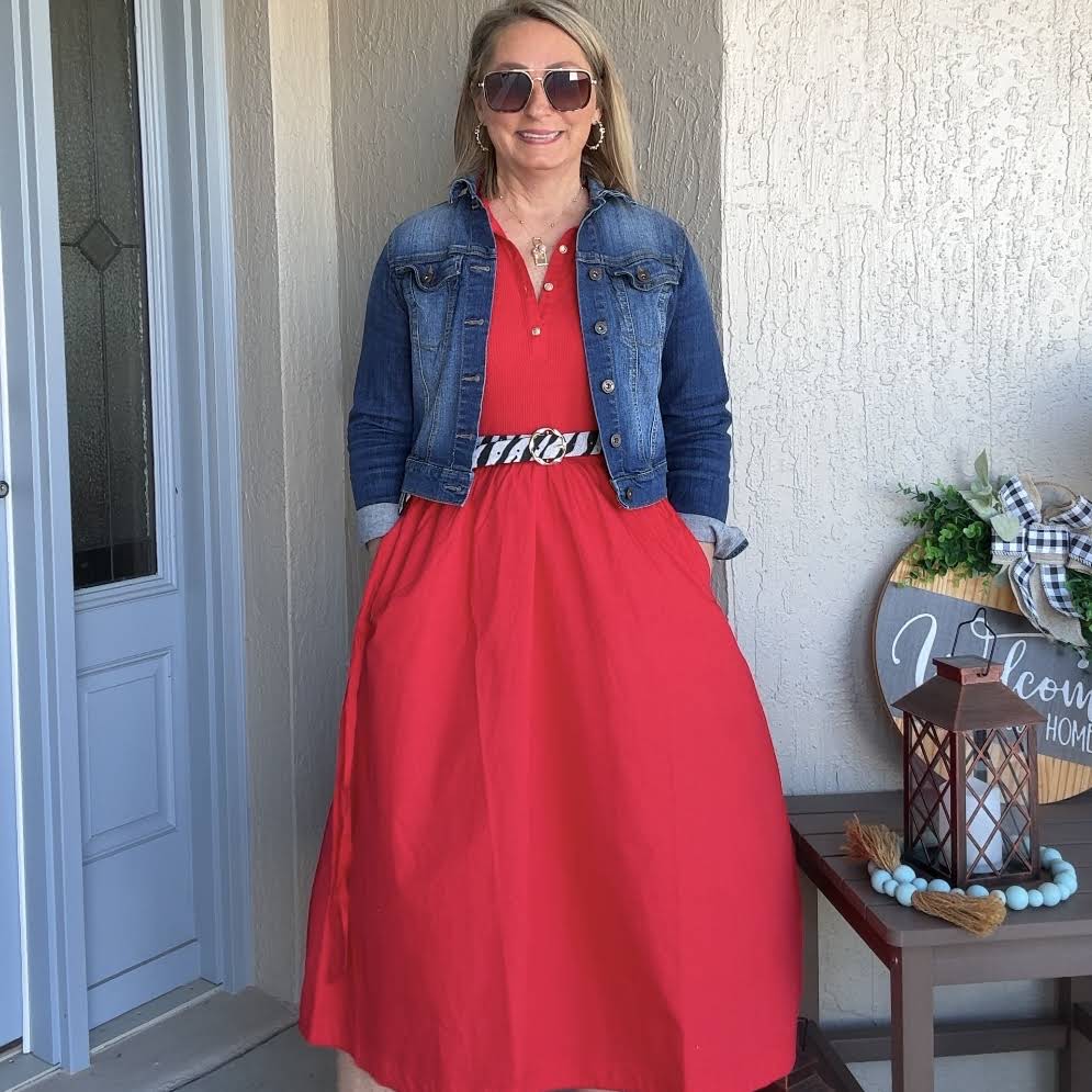 strapless open back dress Travel In Style Distressed Denim Jacket- Vintage Wash main image 0