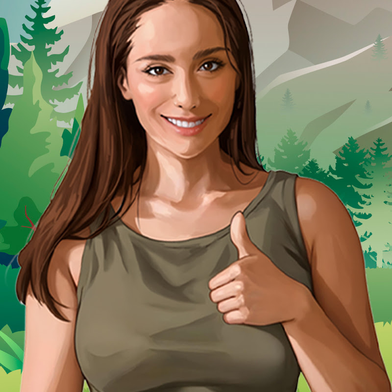 فتاة جميلة في البرية