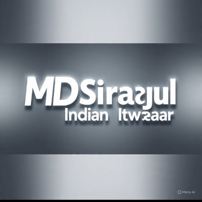 MD sirajul Indian youtuber