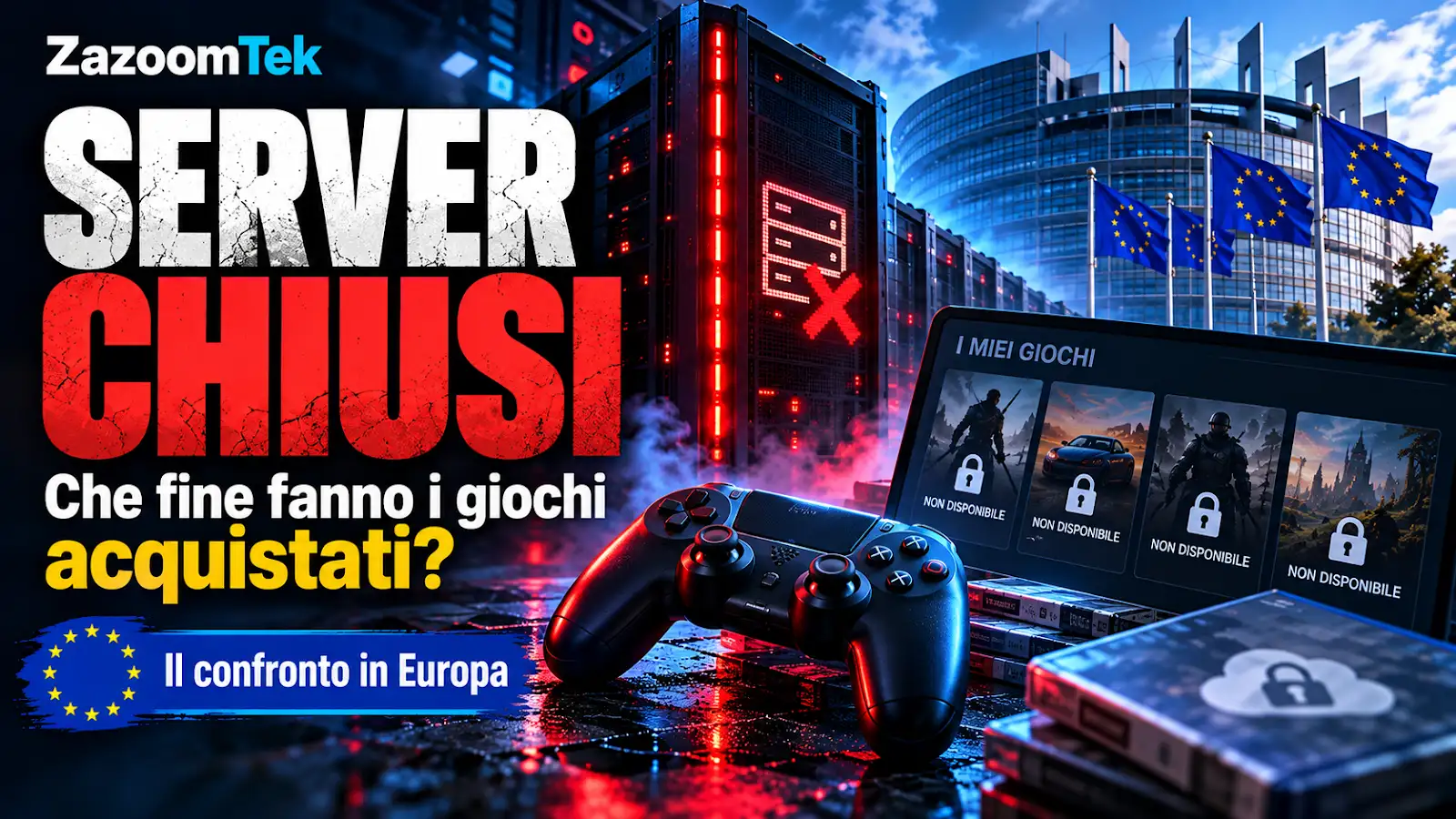 Videogiochi online e server chiusi: cosa succede agli acquisti e perché l’Europa ne sta discutendo