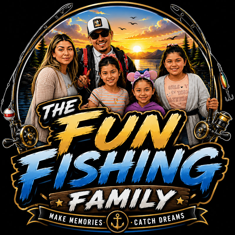 Fun fishing family