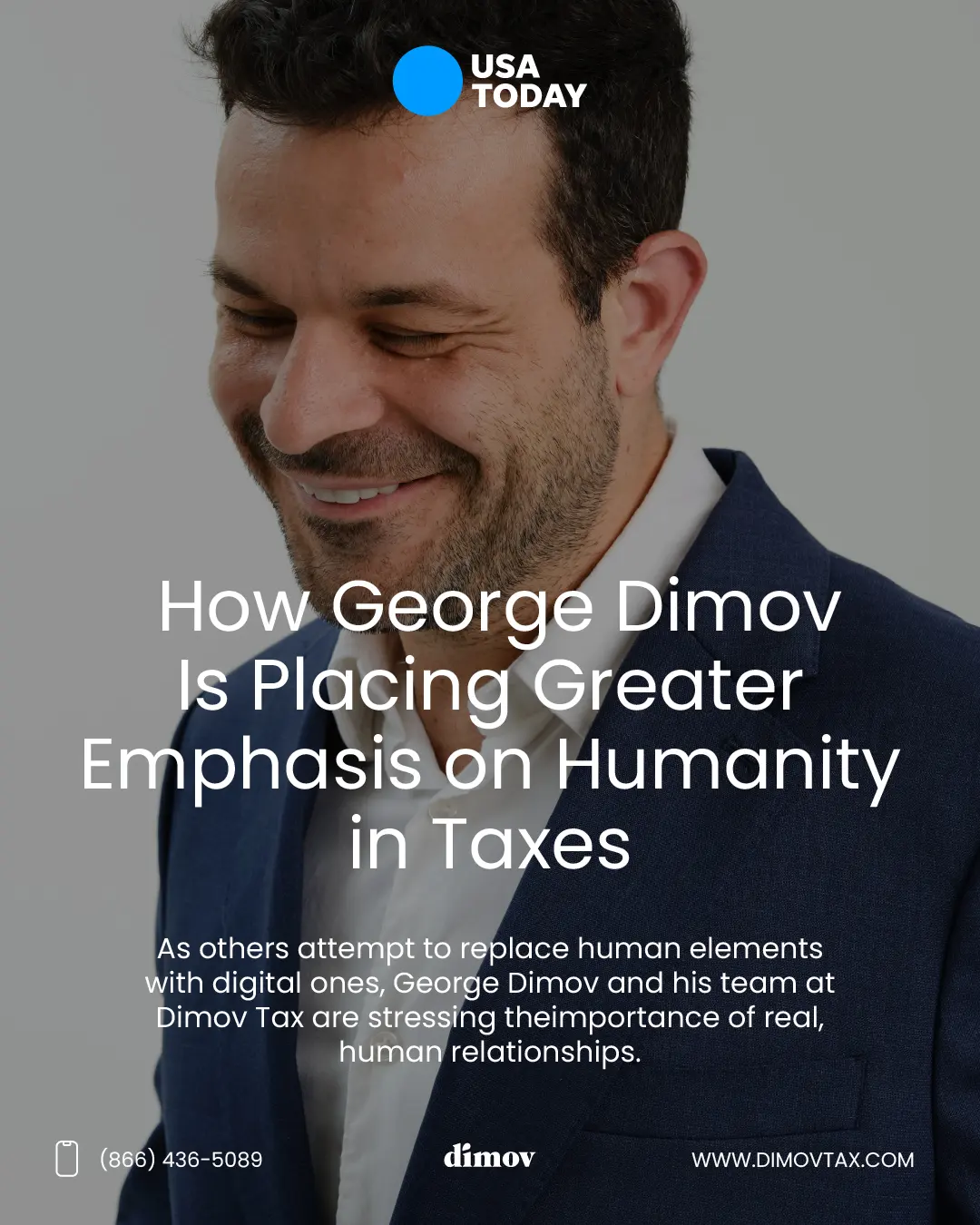 George Dimov just got featured in USA Today talking about something he’s been saying for a…