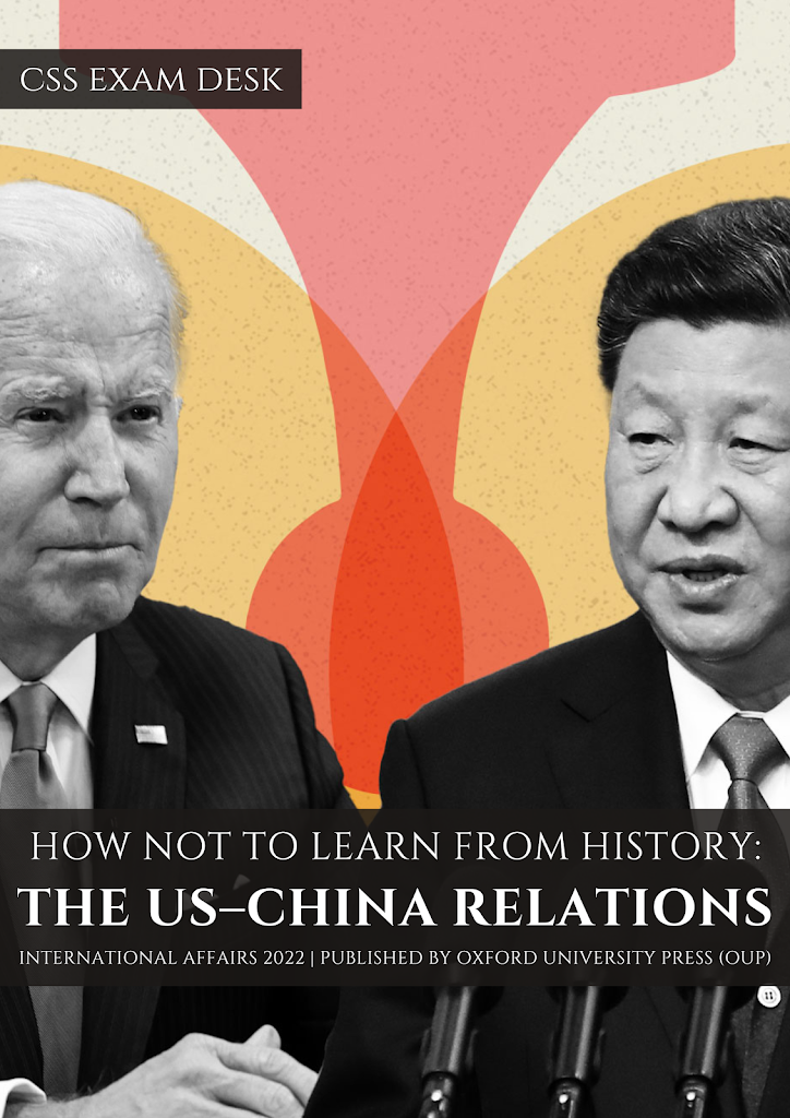 How not to learn from history: The US- China Relations