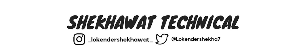 Shekhawat Technical رمز قناة اليوتيوب