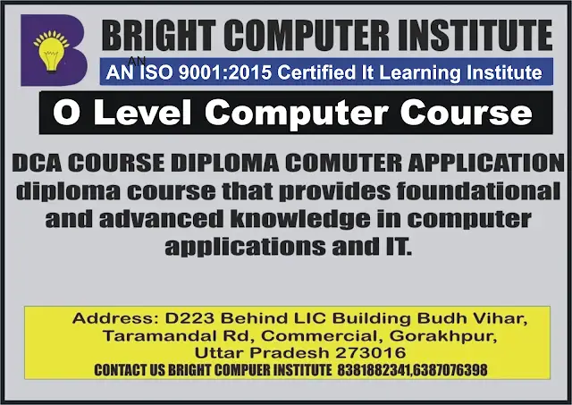 O Level Course at Bright Computer Institute