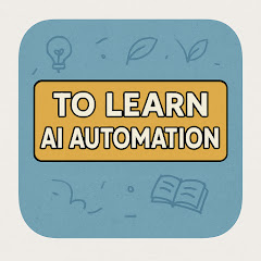 To Learn AI AutoMation