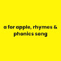 a for apple, rhymes & phonics song logo