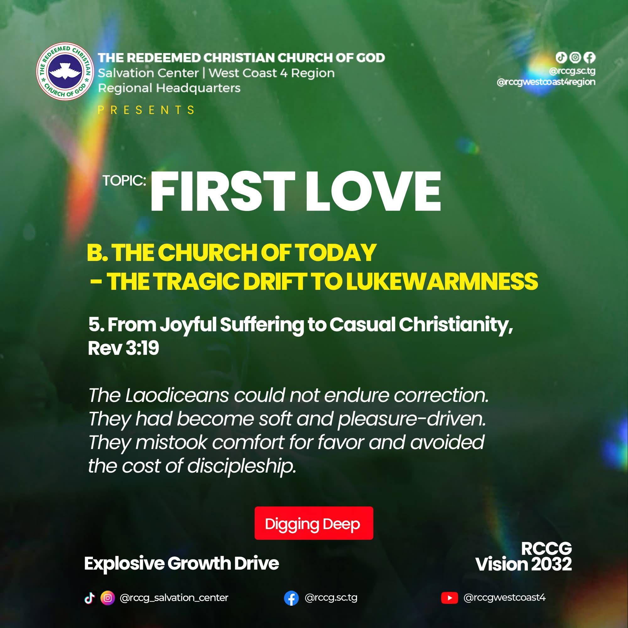 Post from RCCG WEST COAST 4 REGION