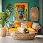 Afro, Boho, Coastal Decor with an Eclectic Flair logo