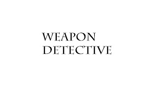 «Weapon Detective» youtube banner