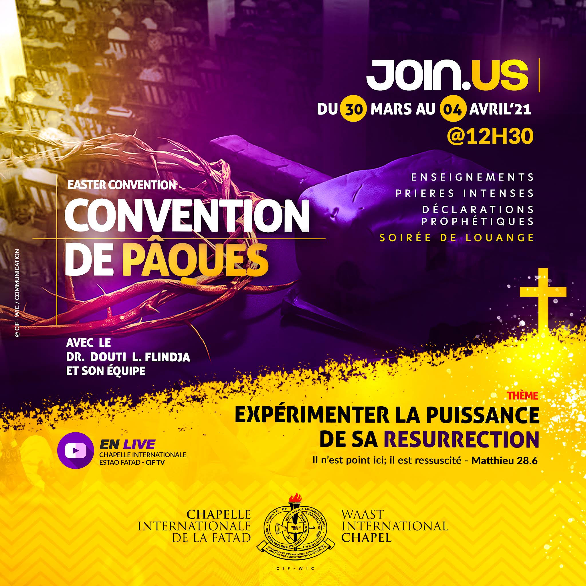 Post from CHAPELLE INTERNATIONALE ESTAO FATAD - CIF TV