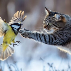 LOVE BirD And Cat