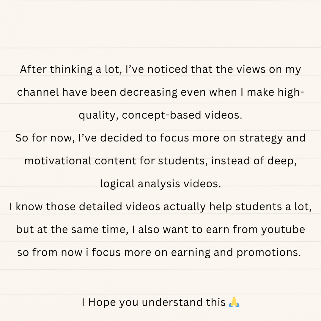 Post from Harshit