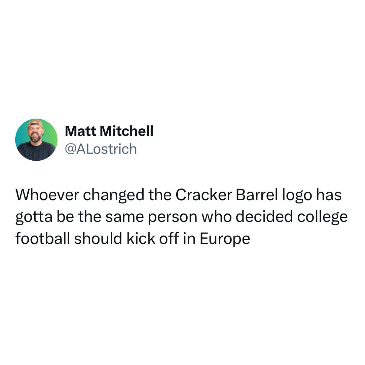 Post from Matt Mitchell
