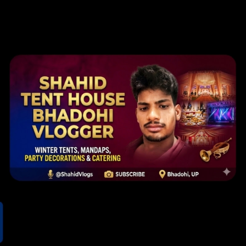 Hire Shahid Tent House Bhadohi vlogs  — Home & Garden YouTube creator for sponsorships