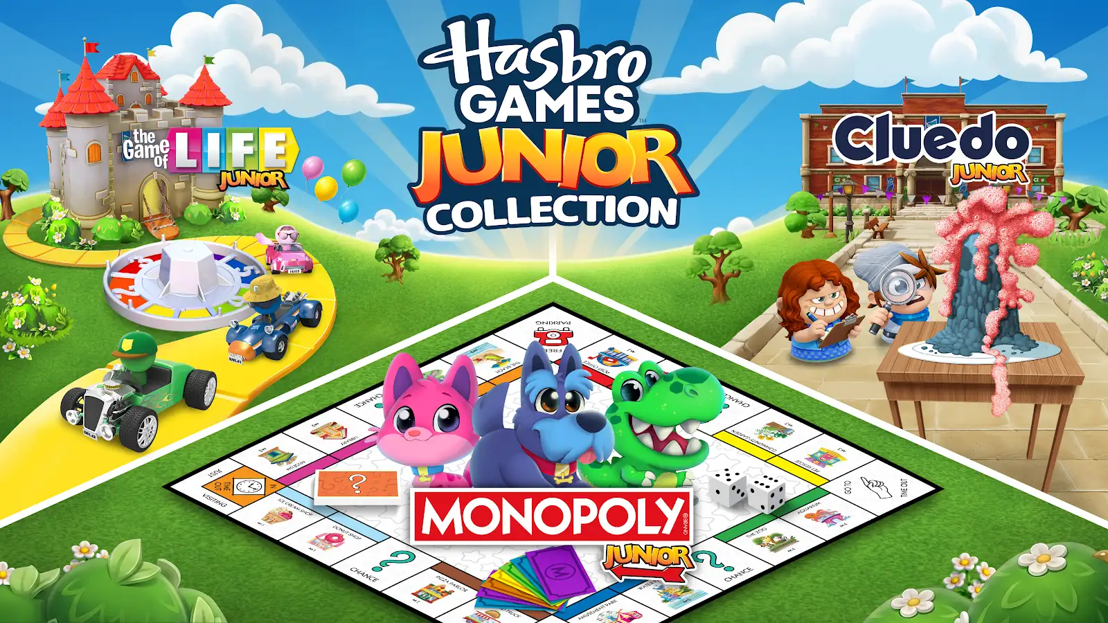 News: Hasbro Games Junior Collection riunisce Monopoly, Cluedo e Il Gioco della Vita in una raccolta per tutta la famiglia