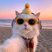 猫が魚を食べる