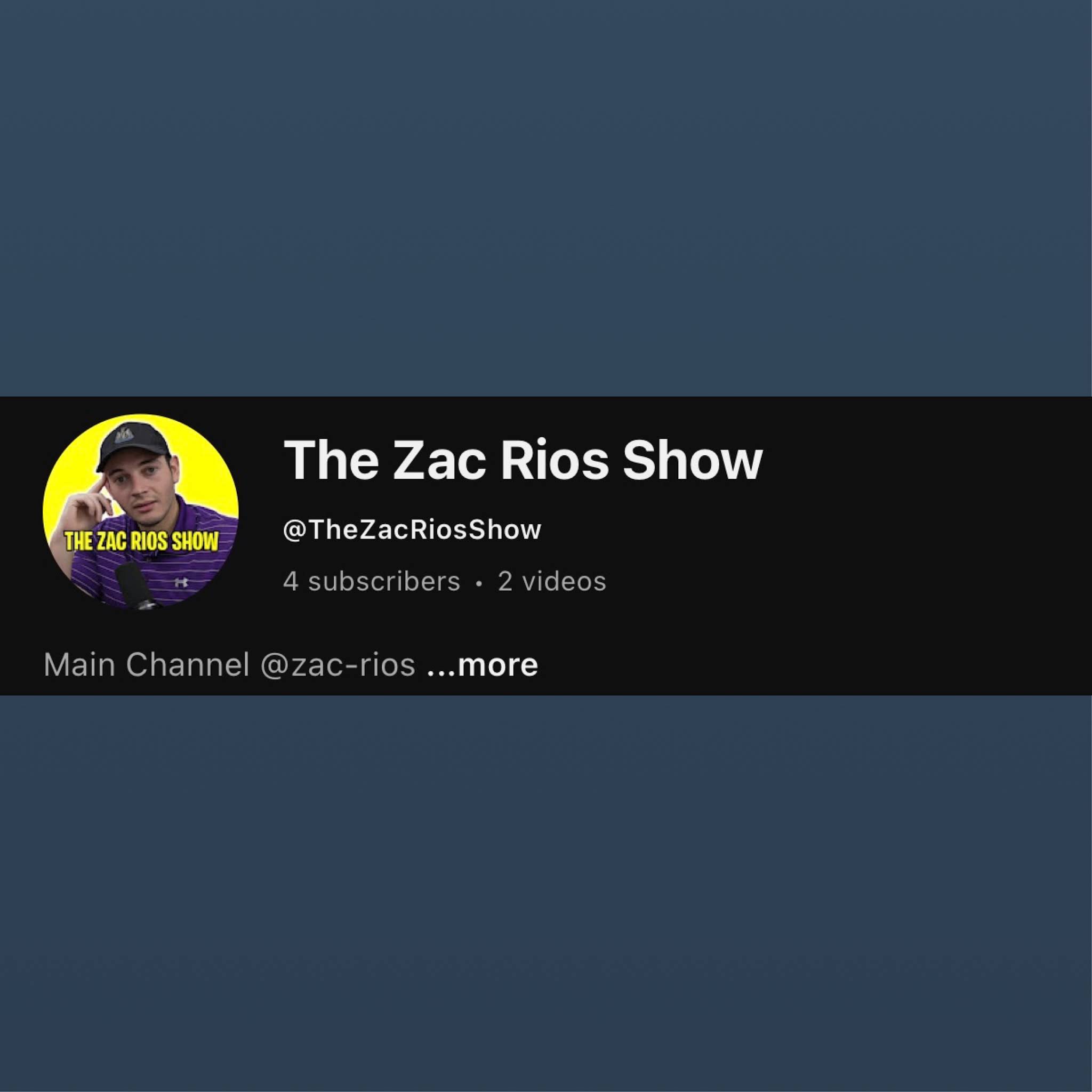 Post from Zac Rios