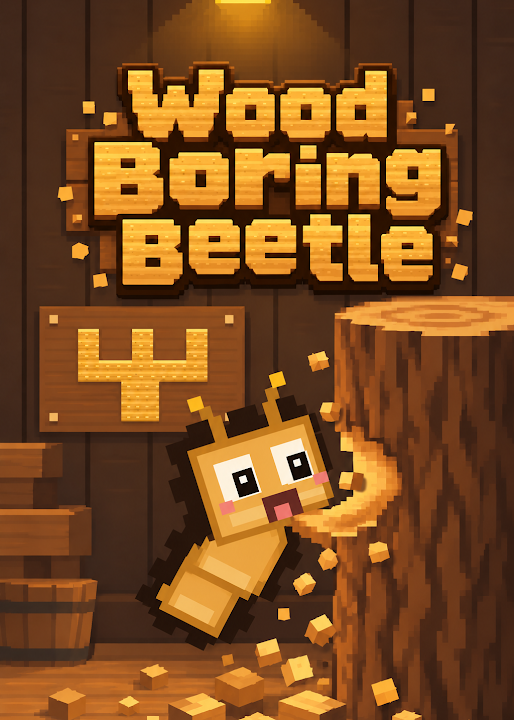Wood boring beetle — cover art