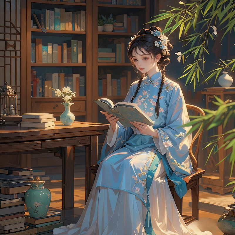 玥玥古風説 Logo