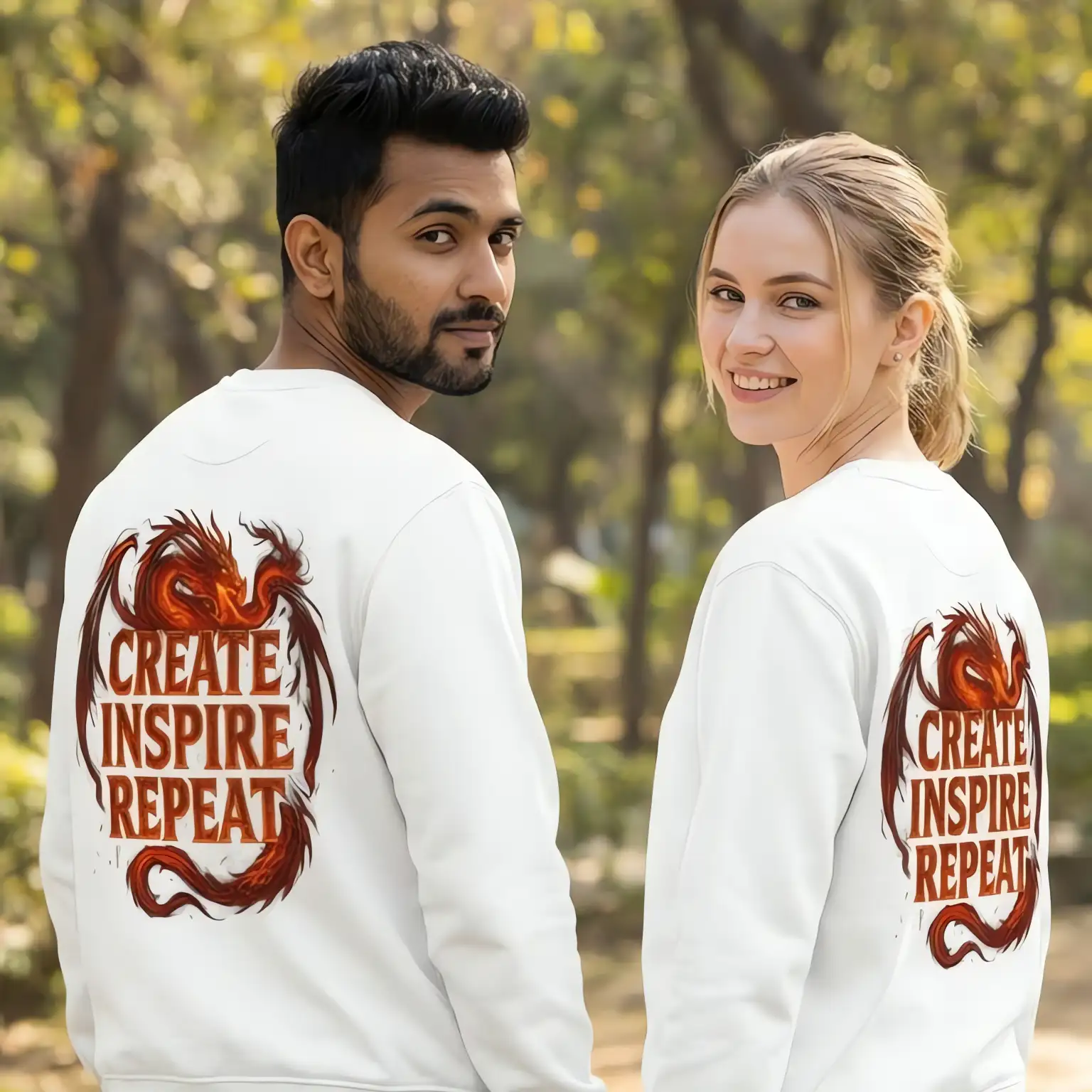 Create Inspire Repeat Dragon Sweatshirt