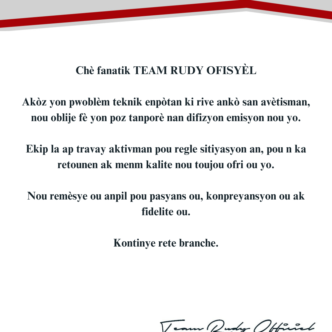 Post from TEAM RUDY OFFICIEL