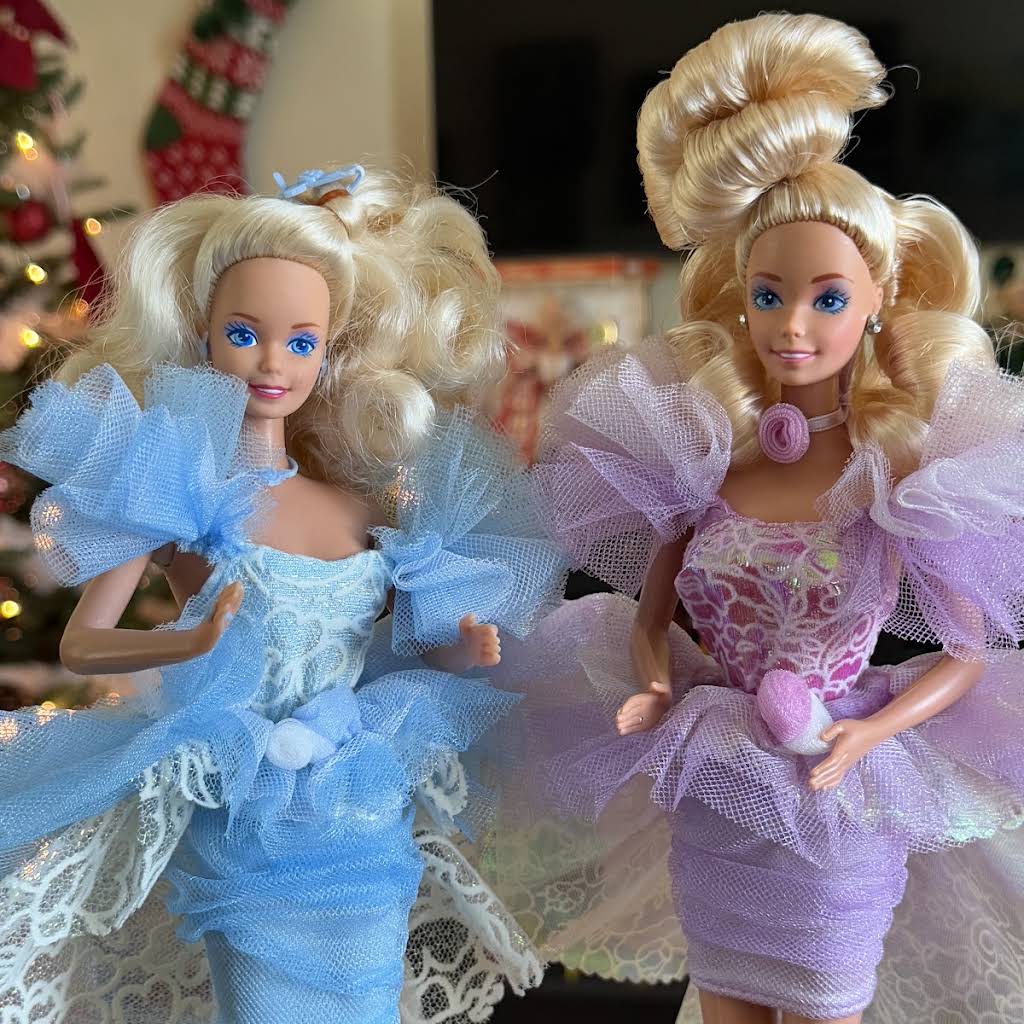 barbie garden party dress Garden Party Barbie 1988 Vintage Purple Tulle