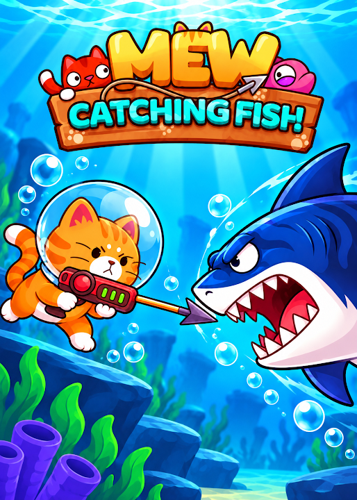 Mew Catching Fish — cover art