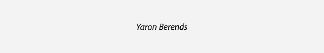 Yaron Berends Avatar canale YouTube 