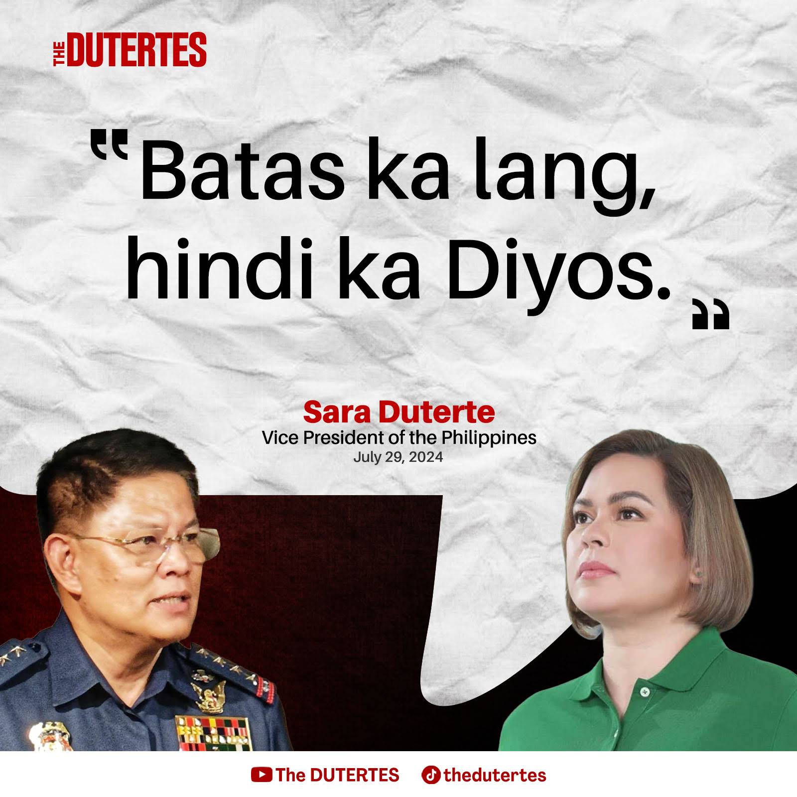 Post from The DUTERTES