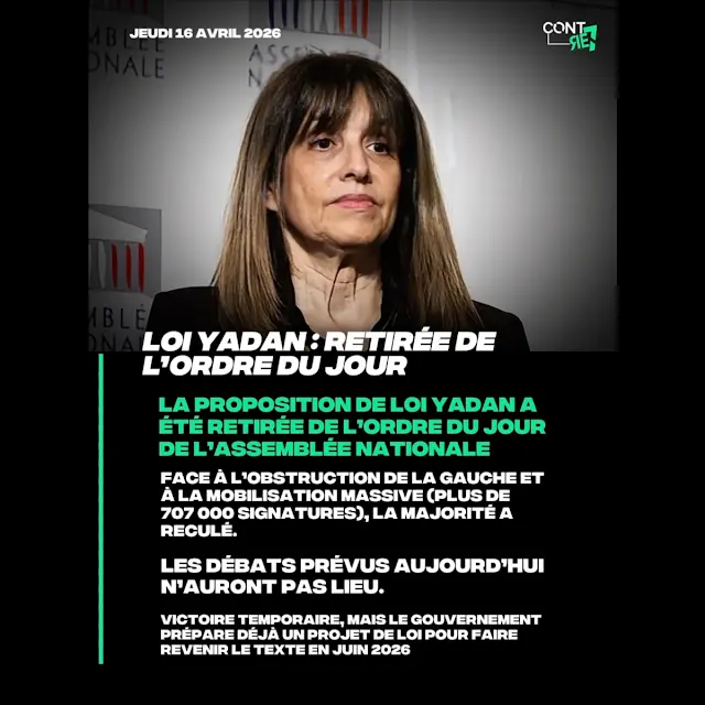 LOI YADAN : Retirée de l’Ordre du Jour, une Victoire Provisoire