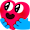 face-red-heart-shape