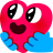 face-red-heart-shape