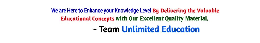 Unlimited Education YouTube channel avatar