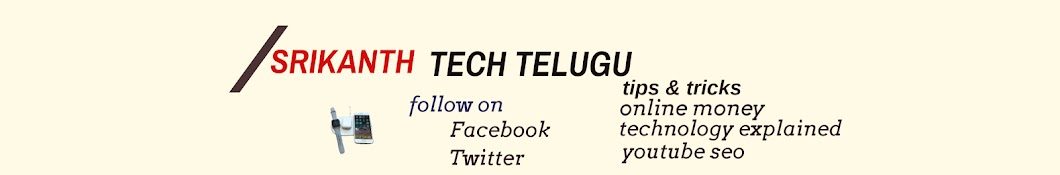 Srikanth Tech Telugu YouTube kanalı avatarı