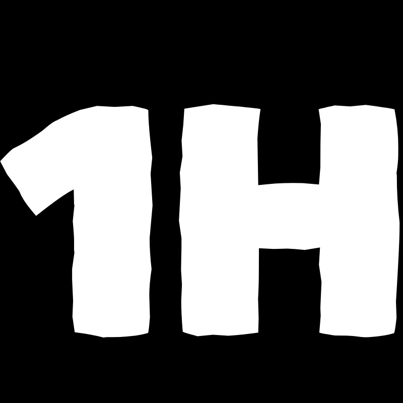 1H