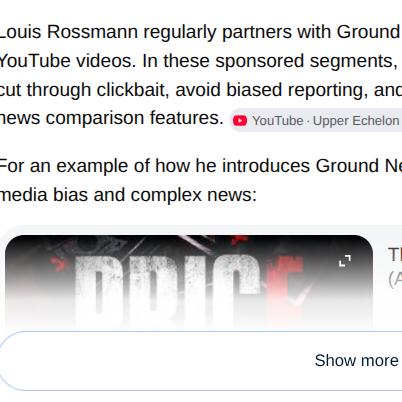 Google błędnie sugerował sponsoring przez Ground News