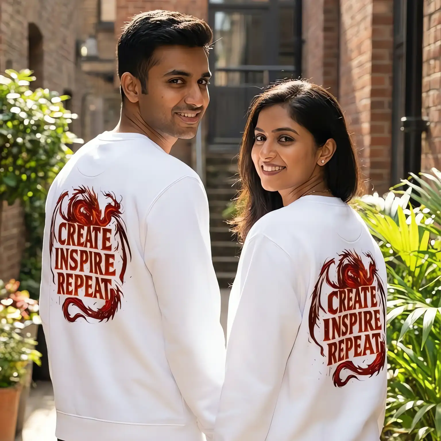 Create Inspire Repeat Dragon Sweatshirt