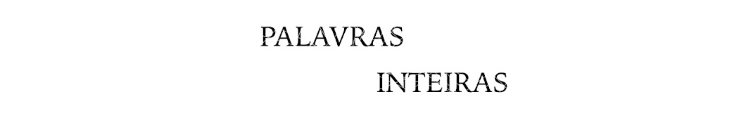 Palavras Inteiras ইউটিউব চ্যানেল অ্যাভাটার
